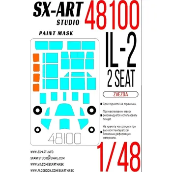 Plastikový model SX-ART 1/48 Paint mask Il-2 2seat (ZVE)