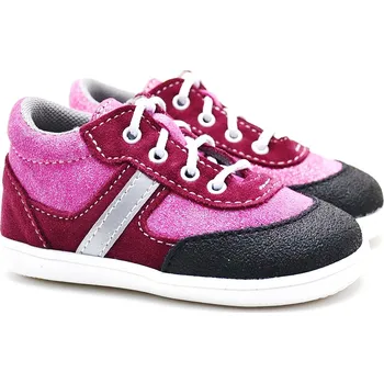 Dívčí polobotky JONAP 051 s vínovorůžová devon Velikost: 26