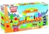 ostatní stavebnice Wader Toys Baby Blocks Train Set 89 dílků