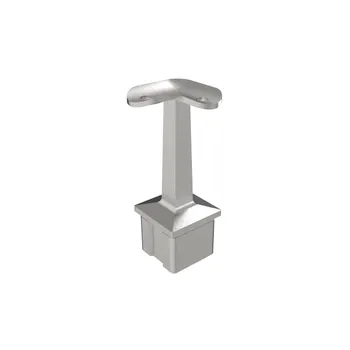 Zábradlí Hahn Steel Rohová podpěra zábradlí k nalepení do profilu 40x40x2,0 mm, pro zábradlí O42,4 mm, nerezová ocel AISI 304, - brus
