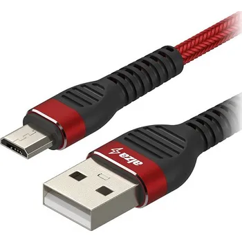 Datový kabel AlzaPower CompactCore USB-A to Micro USB 1m červený