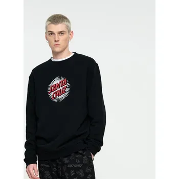 Pánská mikina SANTA CRUZ mikina - Daylight Dot Front Crew Black (BLACK) velikost: M