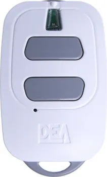 Dálkový ovladač vrat DEA GT2M dvoukanálový ovládač bílý