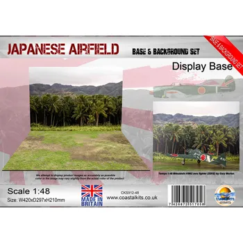 Plastikový model Coastal kits 1/48 Japanese Airfield Base & Background (W420xD297xH210)