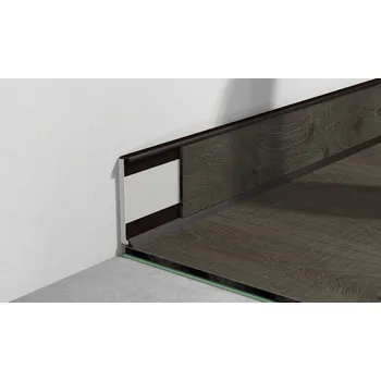 soklová lišta AP36/1 soklová lišta nalepovací ACARA, PVC bronzová, 58 mm, 2,5 m