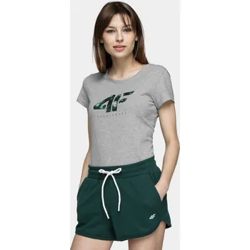 Dámské tričko 4F H4L21-TSD030 COLD LIGHT GREY Dámské tričko US XXL