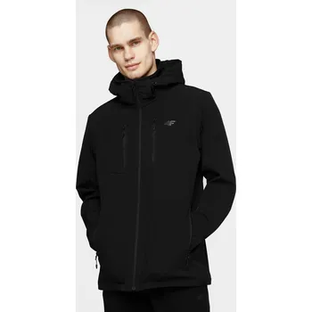 Pánská větrovka 4F H4L21-SFM003 DEEP BLACK Pánská softshellová bunda US L