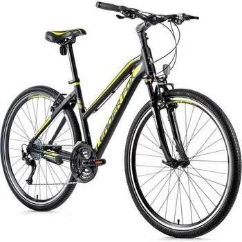 Jízdní kolo Krosové kolo Leader Fox DAFT dámské, 2021-2 20" ČERNÁ MAT/ŽLUTÁ