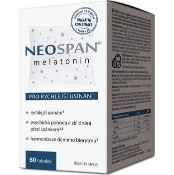 Přípravek na podporu paměti a spánku Recenze Simply You Neospan melatonin 60 tob.