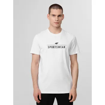 4F H4L22-TSM354 WHITE Pánské tričko US XXL