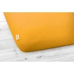 DARRÉ Jersey prostěradlo tmavě žluté na výšku matrace do 20 cm Velikost: 220 x 200