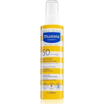 Přípravek na opalování Mustela Family High Protection Sun Spray ochranné opalovací mléko ve spreji SPF 50+ 200 ml