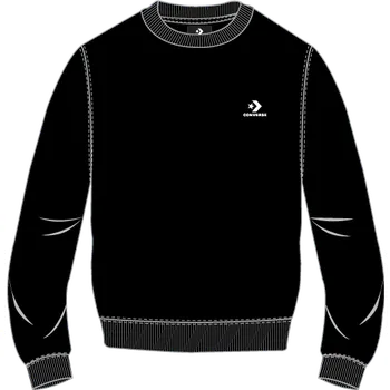 Pánská mikina converse GO-TO EMBROIDERED STAR CHEVRON BRUSHED BACK FLEECE CREW SWEATSHIRT Unisex mikina US 2XL 10024510-A01