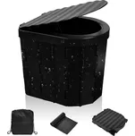 Skládací turistická toaleta BSFT01 černá