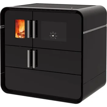 Sporák na tuhá paliva Alfa-Plam Futuro ECO pravý černý