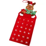 Závěsný adventní kalendář sob červený…
