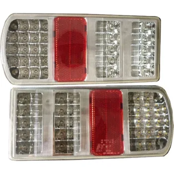 Zadní světlomet LED koncová světla 6 funkcí 12 V přípojné vedení 200 mm pětipólový bajonet 2 ks