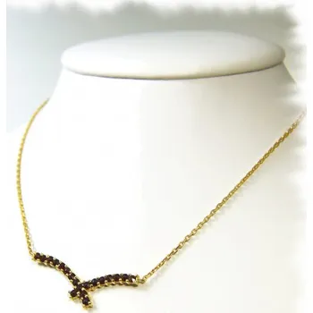 Náhrdelník bílé zlato 45 cm