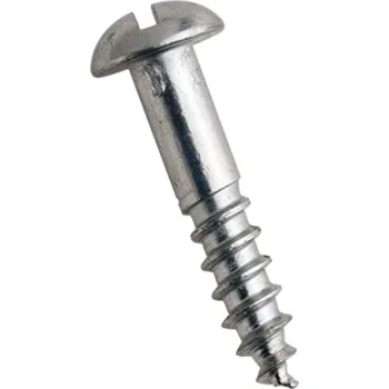 Spojovací materiál Vrut do dřeva s půlkulatou hlavou a průběžnou drážkou DIN 96 1,6x12 DIN 96 MS