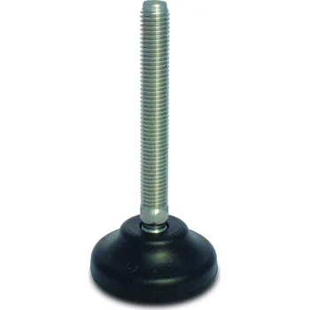 Šroub Stavitelná noha s patkou ø65mm, šroub M20x175mm, PA+GF-nerez