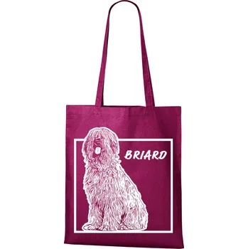 Nákupní taška Plátěná taška Briard, Barva Purpurová, Velikost 40×45 cm, Canvas Nákupní taška Bezvatriko.cz 1352