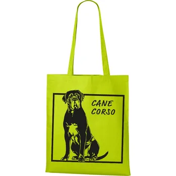 Plátěná taška Cane Corso, Barva Limetková, Velikost 40×45 cm, Canvas Nákupní taška Bezvatriko.cz 1153