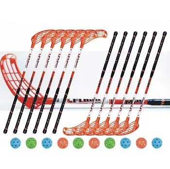 Florbal Florbalový set MPS Flash Orange (12 hokejek) vel. 85cm (=96cm) 7x levá / 5 x pravá
