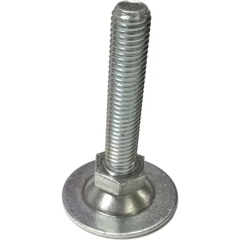 Stavitelná noha celokovová otočná M12x120 mm, patka ø46 mm, ocel ZN