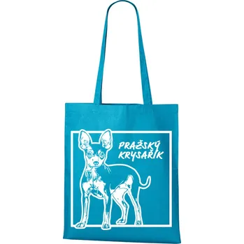 Nákupní taška Plátěná taška Pražský krysařík, Barva Světlá tyrkysová, Velikost 40×45 cm, Canvas Nákupní taška Bezvatriko.cz 1183