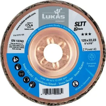 Brusný kotouč Lamelový kotouč LUKAS SLTT INOX 150 SLTT INOX Z040