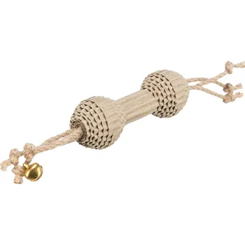 Hračka pro psa Trixie Škrabací činka, 20 cm, karton/konopí