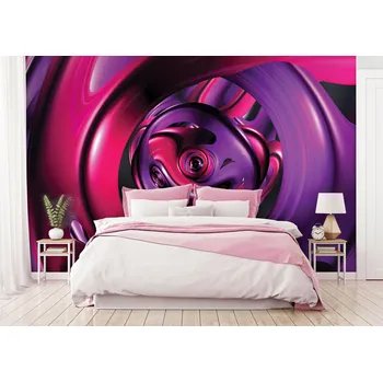 Tapeta Malvis ® Tapeta Fialová 3D Vel. (šířka x výška): 144 x 105 cm