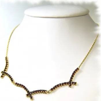 Náhrdelník žluté zlato 45 cm