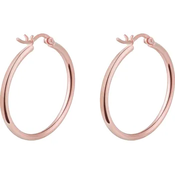 Náušnice Olivie Stříbrné 3cm KRUHY ROSE 7070 Ag 925; ≤3,1 g.