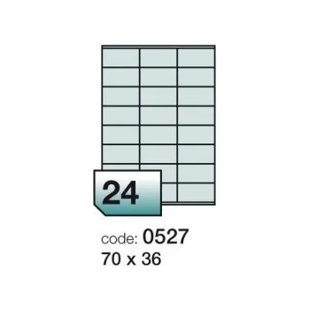 Samolepící etiketa <product>PRINT Etikety samolepící 70x36mm 100archů<product>