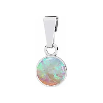 Přívěsek NUBIS® Stříbrný přívěšek s opálem - NB-4291-OP65