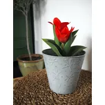 Květináč plechový VÁŽKY 13,5x14,5 cm světle zelený