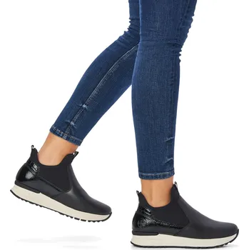 Dámské polobotky Dámská kožená obuv N7452-00 Rieker černá Barva: schwarz, Velikost: 37