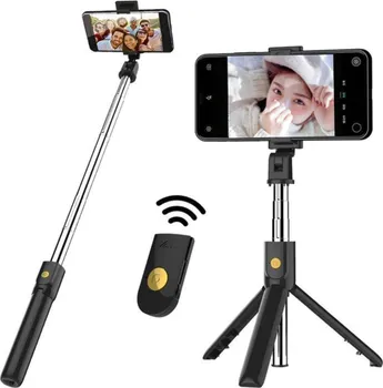 Selfie tyč Selfie teleskopická tyč se stativem a Bluetooth K07