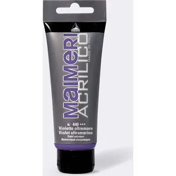 Vodová barva Akrylová barva Maimeri Acrilico 75 ml - modrá ultramarín fialový 440