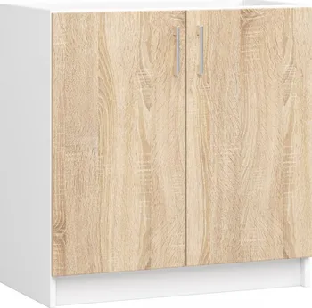 Kuchyňská skříňka Kuchyňská skříňka pod dřez Artus S 80 cm bílá/dub sonoma