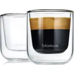 Blomus Termosklenice na Espresso Nero 80 ml čirá