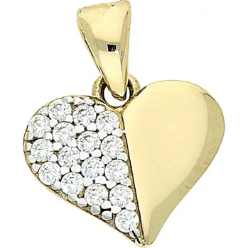 Přívěsek Goldstore Zlatý jemný přívěsek srdce Váha: 0.97 g