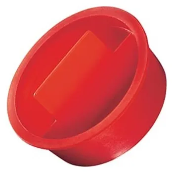 Kónická zátka s úchopem ø49,5 mm, pro otvor 44,8-46,2 mm, LDPE, červená