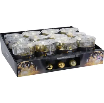 Vánoční dekorace Světla Vánoční LED 2 m zlatá