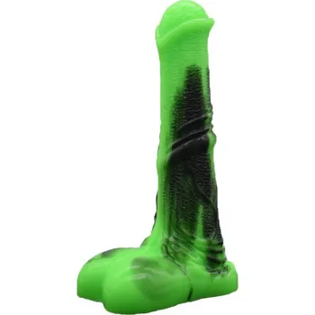 Dildo FAAK Dildo Poník Barva: Zelená, Varianta: Bez Přísavky