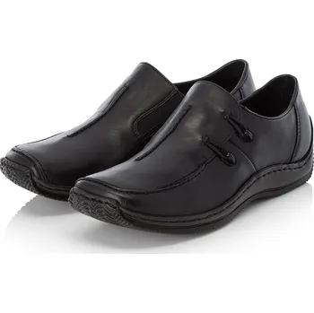 Dámské polobotky Dámské kožené polobotky L1751-00 Rieker černé Barva: schwarz, Velikost: 38