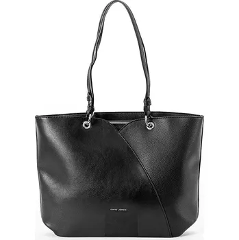 Kabelka Velká černá kabelka na rameno David Jones CM6571