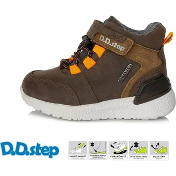 Chlapecké tenisky D.D. Step D.D.STEP dětská celoroční obuv F61-906A hnědošedá Velikost: 28