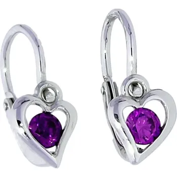 Náušnice Goldstore Srdce zlaté dětské náušnice Váha: 0.92 g